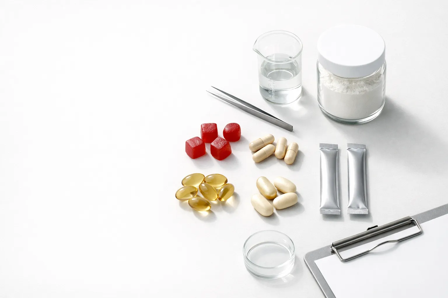 State-of-the-art supplement manufacturing facility featuring automated production lines and sterile processing environments